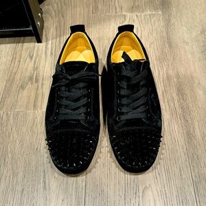 Christian Louboutin Black studded sneakers